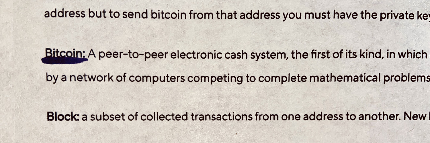 Lolli's Bitcoin Glossary