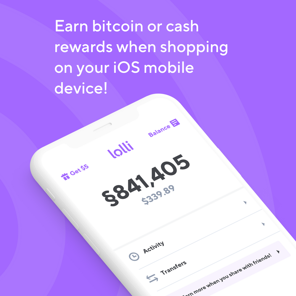 10 in bitcoin for lolli referral